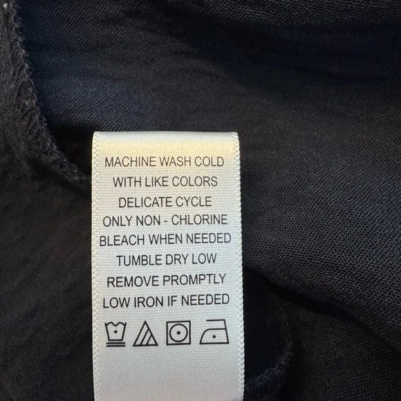 Magnolia Navy Blue size M Buttoned Shirt Dress with Notched Collar - Picture 5 of 7